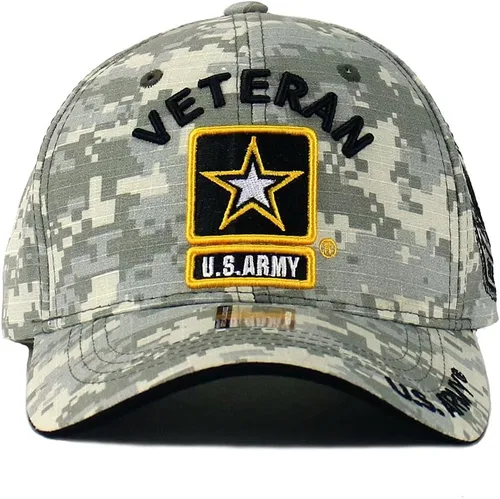 Vista 2 de Gorra de béisbol ajustable con licencia oficial del ejército de EE. UU