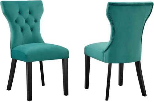 Vista 6 de Modway Silueta - Silla de comedor, color coñac