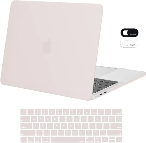 Vista 25 de MOSISO - Carcasa rígida de plástico, compatible con MacBook Pro de 13 pulgadas y cubierta para teclado y cámara web
