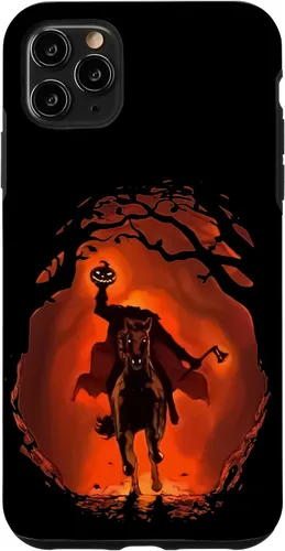 Vista 13 de iPhone 16 halloween scary pumpkin headless horseman Case