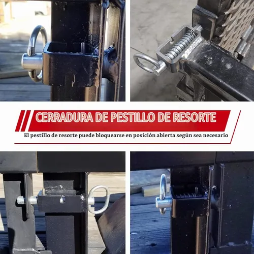 Vista 3 de SPARKWHIZ Cerradura de resorte, conjunto de pestillo de resorte soldado, pestillo de puerta de remolque, paquete de 4 (universal)