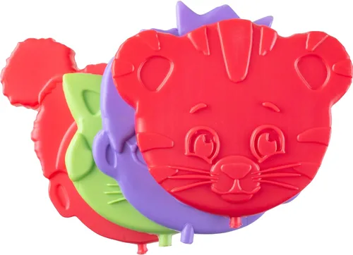 Vista 2 de Daniel Tiger & Friends - Paquetes de hielo duros para niños (paquete de 4 unidades) - Paquetes de congelador delgados y reutilizables - Enfriadores