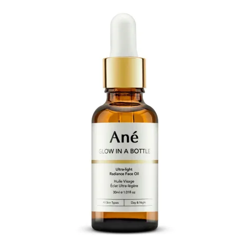Vista 4 de Ané Glow in a Bottle Aceite facial vegano antienvejecimiento para todo tipo de piel, aceites vegetales 100% naturales, incluyendo argán, semilla