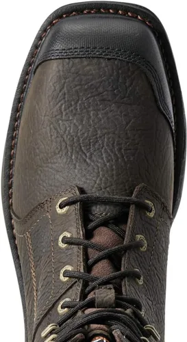 Vista 4 de Ariat Workhog Xt - Botas de trabajo para hombre, 8 pulgadas, con cremallera lateral, impermeables, con puntera de carbono