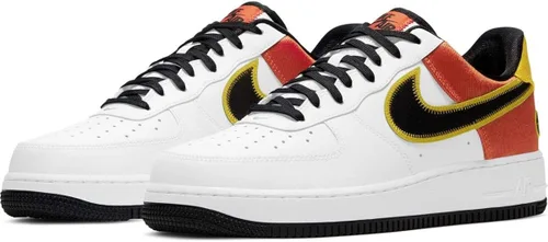 Vista 3 de Nike Zapatos Air Force 1 Low Roswell Raygun CU8070-100 para hombre BlancoNegro-Naranja Flash 10