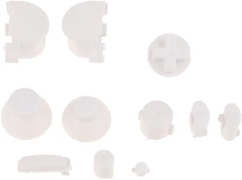 Vista 4 de ABXYZ Botones + Palanca de Pulgada D-pad Triggers Botones Completos Mod Set para Nintendo NGC Gamecube Controller Color Blanco