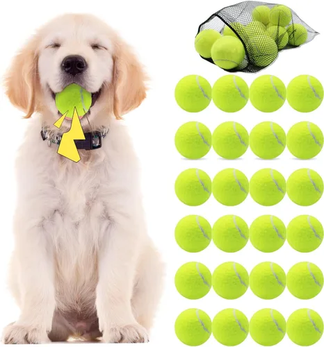 Vista 8 de Swingers Pelotas de tenis chirriantes para perro, pelotas de tenis de Varios