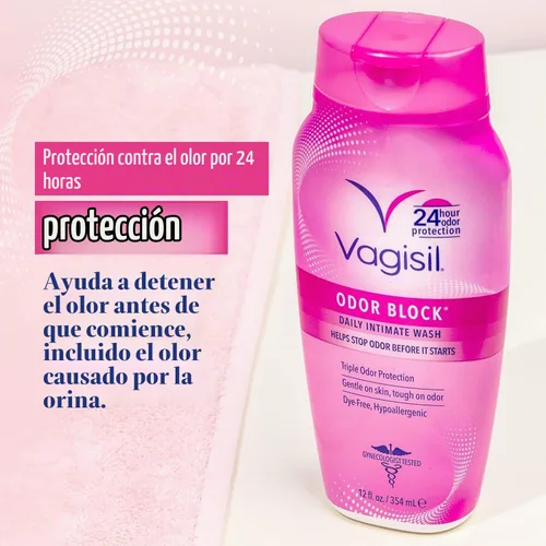 Vista 4 de Vagisil Odor Block Daily Intimate Vaginal Wash 12 oz (Paquete de 2)
