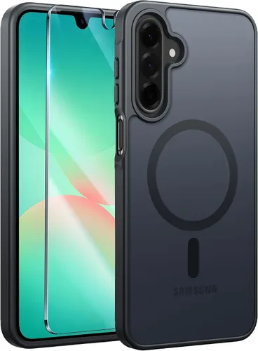 Vista 34 de FNTCASE - Funda para iPhone 16 Pro: magnética, mate, translúcida, de grado militar, protectora contra caídas, resistente, fina, duradera y a prueba