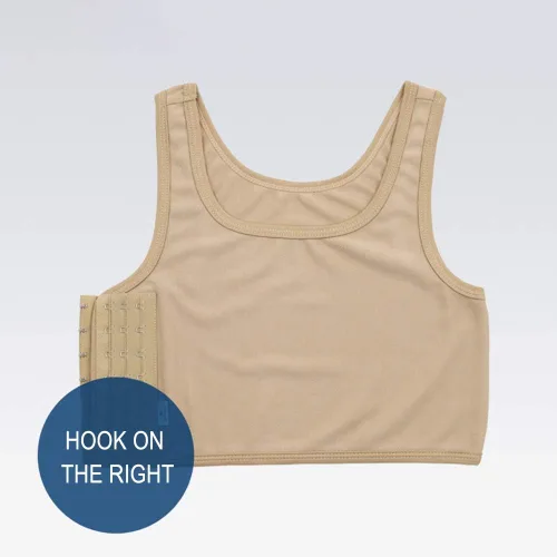 Vista 4 de Aivtalk Tomboy Chest Binder Super Flat Elastic Tank Top para lesbianas FTM Transgénero