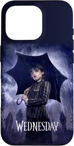 Vista 20 de Funda para iPhone 16 Wednesday con paraguas Nevermore Academy Photo Portrait