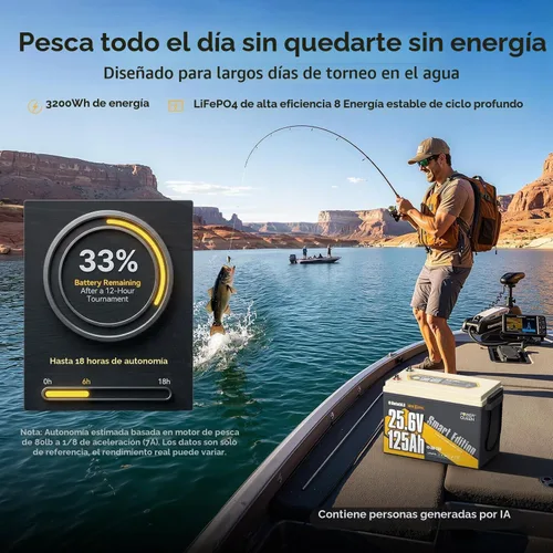 Vista 9 de Power Queen Batería de litio Bluetooth de 24 V 125 Ah con autocalentamiento, motor de arrastre LiFePO4, tamaño mini, protección a baja temperatura