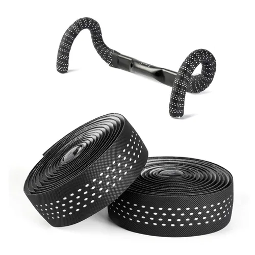 Vista 8 de BESTYMXY Cintas de manillar de bicicleta de carretera hechas de EVA + PU, cinta profesional para barra de bicicleta de carretera, envolturas de Negro