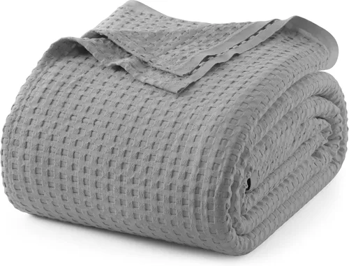 Vista 81 de Utopia Bedding Manta de gofre 100% algodón, tamaño individual, color negro, 90 x 72 pulgadas