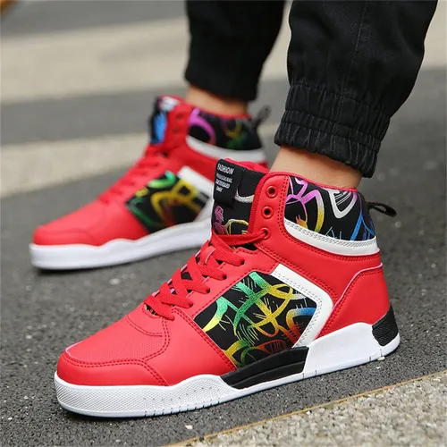 Vista 6 de Zapatillas de deporte de moda para hombre, zapatos de skate con estilo casual, estilo hip hop