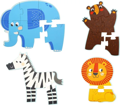 Vista 5 de Learning Curve My First Puzzle - Juego de cuatro animales para niños, multicolor