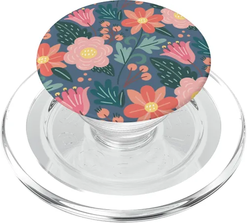 Vista 8 de Lindo Jardín Botánico Colorido Patrón Floral PopSockets PopGrip Swappable