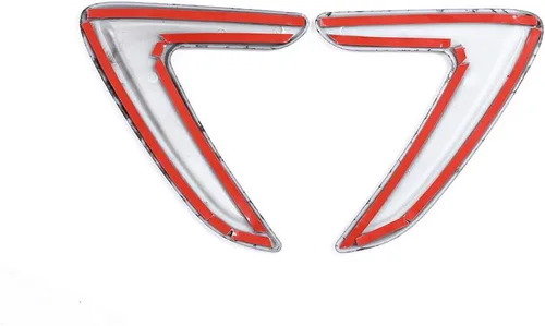 Vista 7 de YIWANG Estilo de fibra de carbono ABS Shark Gills Side Fender Vent Mesh Decoración 3D Pegatinas 2 unids para BMW F30 F35 316I 320I 328I 330I 335I