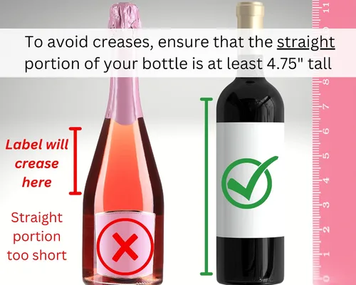 Vista 4 de Etiquetas adhesivas personalizadas para botellas de vino de Navidad, juego de 4 etiquetas personalizadas para amigos, familiares o regalo secreto