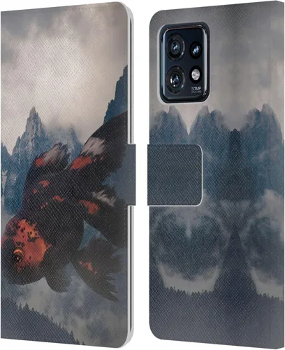 Vista 14 de Head Case Designs Officially Licensed Dave Loblaw Boy Painting Moon Clouds Sci-Fi and Surreal Leather Book Wallet Case Cover Compatible with