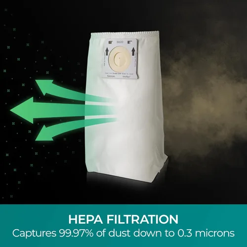 Vista 5 de Kenmore IB600 HEPA Reemplazo Intuition - Bolsas verticales para aspiradora BU4022, BU4020, BU4018, BU4050, BU3040, color blanco