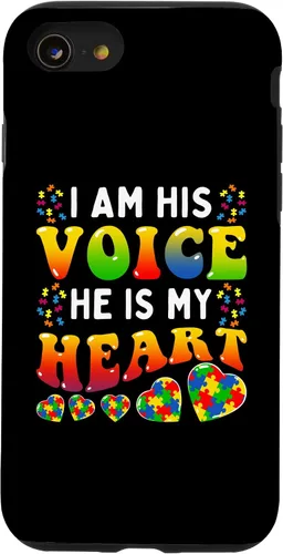 Vista 13 de Funda para iPhone 15 Mom Mama Autistic Autism Concientización Mes