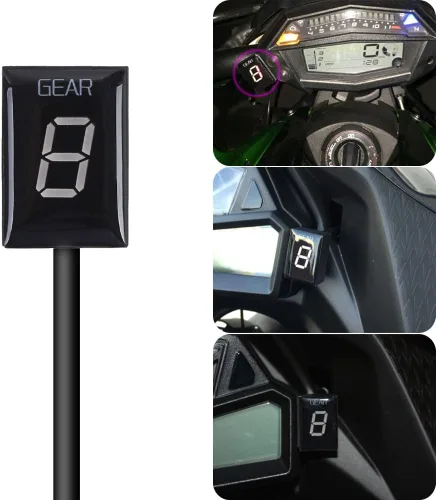 Vista 3 de Pantalla led roja con función plug & play con indicador de motor, impermeable, para Suzuki., Rojo