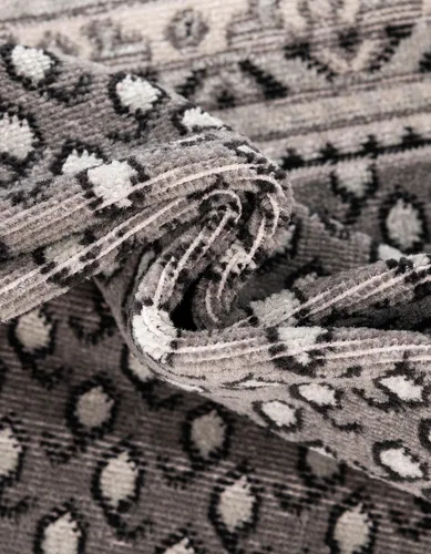 Vista 6 de Unique Loom Williamsburg Collection Area Rug - Allover (2' x 3' 1" Rectangle Gray/Black)