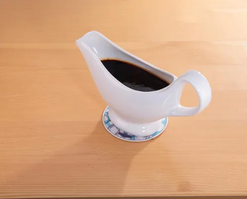 Vista 3 de Salsa, bote de salsa de 9.4 onzas, cuenco de salsa de 9.5 fl oz, plato de cerámica para servir, dispensador blanco (9.4 onzas)