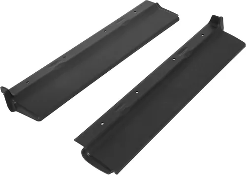 Vista 6 de ECOTRIC Llenadores de parachoques delantero de plástico ABS compatible con Cadillac ElDorado 1979-1985 negro (juego de 4 piezas)