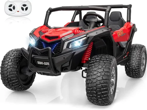 Vista 8 de 24V Ride On UTV Car 2 Seater Electric Ride On Juguete para Niños 4WD Camión Negro
