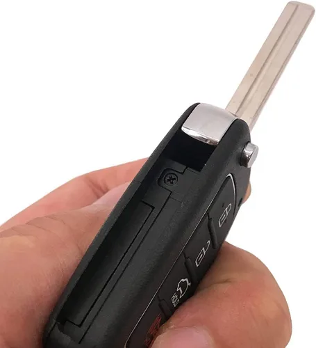 Vista 4 de Funda de repuesto para llave de automóvil con control remoto para Hyundai Sonata Santa Fe (2), Negro