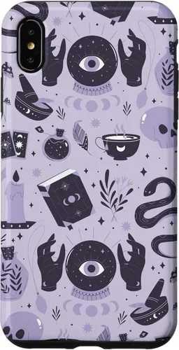 Vista 7 de Funda para iPhone 14 Witch's Essentials Pattern Witchy Design Halloween