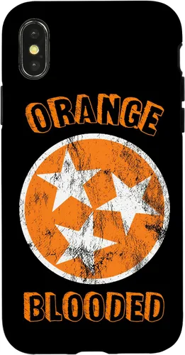 Vista 5 de Tennessee Fan Orange Blooded Vol Sports Fan State Flag TN Case for iPhone 17
