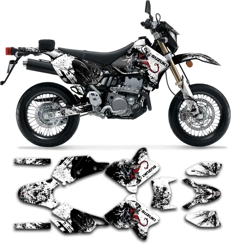 Vista 57 de Kit de calcomanías personalizadas para Suzuki DRZ400 E / DRZ400 Enduro / DRZ400E / DR-Z400E / DRZ400 EN 1999-2024, SZDRSE9919003-KO