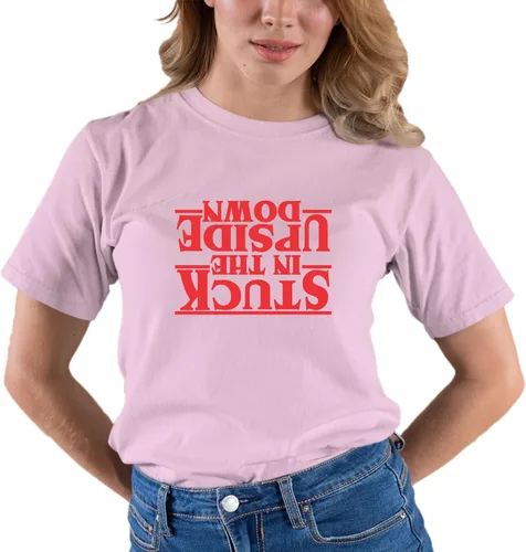 Vista 65 de Go All Out Camiseta para adultos Stuck in The Upside Down