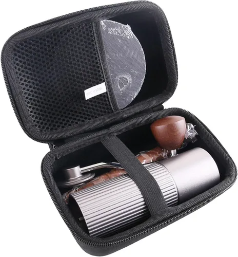 Vista 5 de Estuche de transporte rígido de EVA compatible con Timemmore Chestnut C2/C3 caja de almacenamiento manual para molinillo de café.
