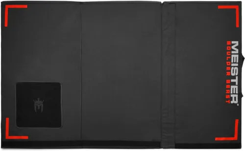 Vista 6 de Meister Boulder Beast XL Tri-Fold Rock Climbing Crash Pad con correas de mochila Oversized 72" x 44" landing area with 5" multi-layer cushioning