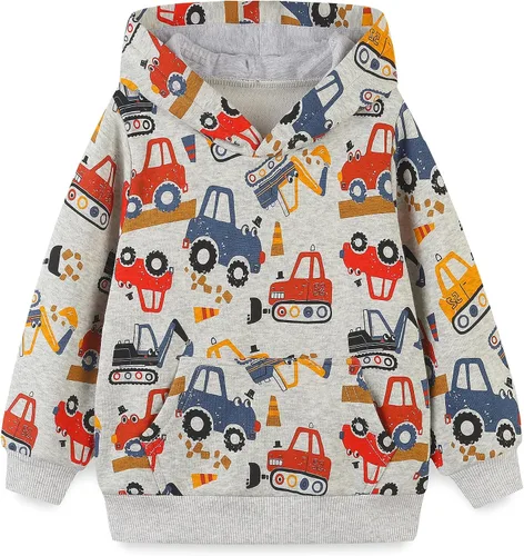 Vista 8 de Sudadera con capucha de forro polar de algodón para niños pequeños 2-7T