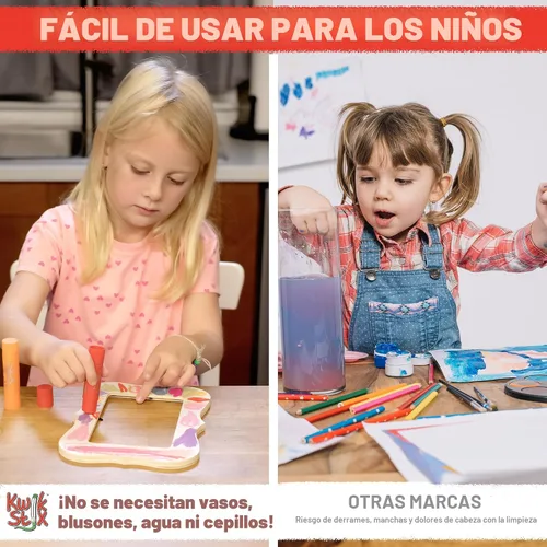 Vista 6 de The Pencil Grip pintura tipo témpera, sólida, Kwik Stix, de secado superrápido, en paquete de 12 (TPG-602)