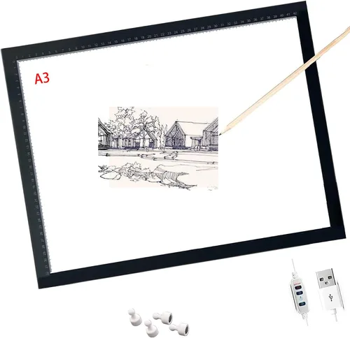 Vista 9 de lqiflvc Caja de luz de artista extra grande A0 Tracer LED Artcraft Tracing Pad usado 47in para producción de pintura de diamante a gran