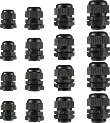 Vista 15 de Prensaestopas PENGLIN - Conector de cable de nailon NPT de 1-1/2 pulgadas, conector de cable de alivio de tensión, tuerca de bloqueo ajustable
