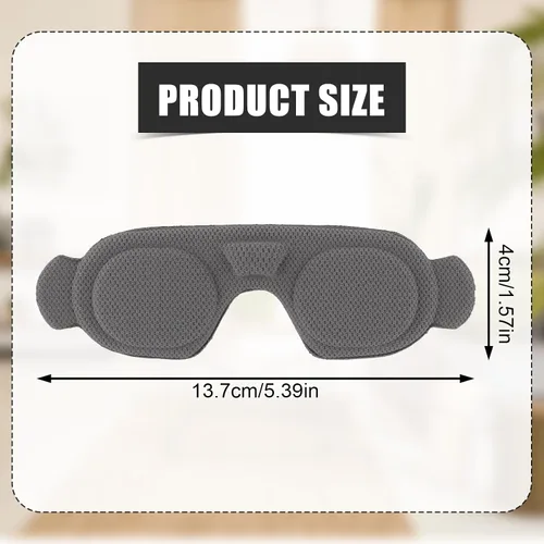 Vista 2 de Gafas 3 Cubierta protectora para DJI, gafas a prueba de polvo, 3 almohadillas cómodas, 3 protectores de lentes, almohadillas para ojos, accesorios