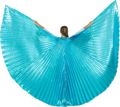 Vista 14 de Danzcue Alas de adoración de 360 grados Isis Dorado-naranja-rojo