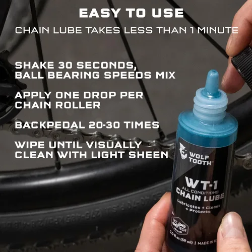 Vista 5 de Wolf Tooth Lubricante de cadena WT-1 2 oz aceites de bicicleta
