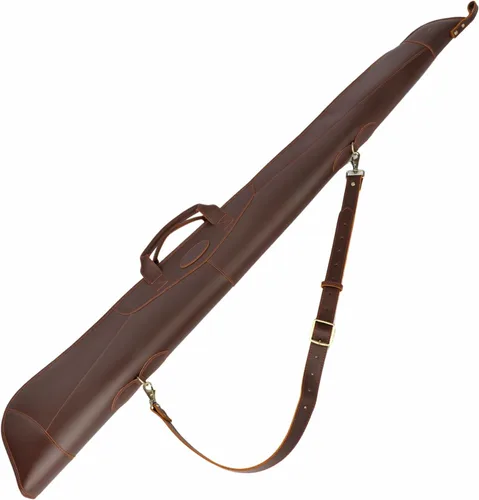 Vista 9 de TOURBON Funda vintage de cuero genuino para rifle de escopeta