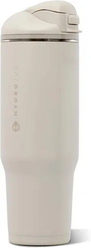 Vista 65 de HydroJug Ease2o - Botella de agua aislada de 24 onzas, tapa con popote y Duna