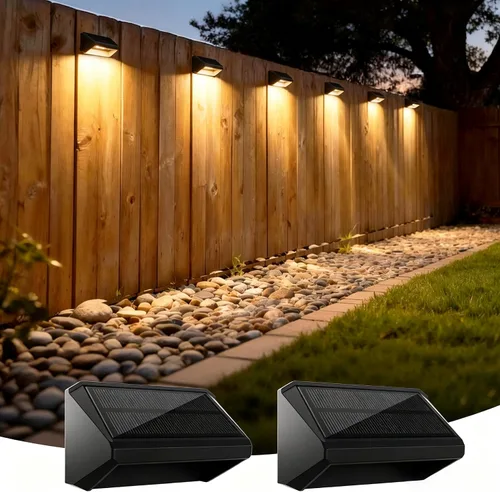 Vista 11 de Luces solares para valla al aire libre, paquete de 12 luces RGB Blanco