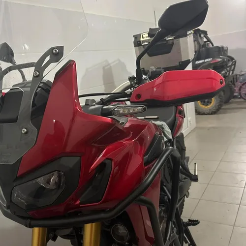 Vista 6 de Protectores de mano para motocicleta, protectores de mano para manillar H-onda CRF1100L Africa Twin Adventure Sports X-ADV 750 Parts 2021 2022 2023