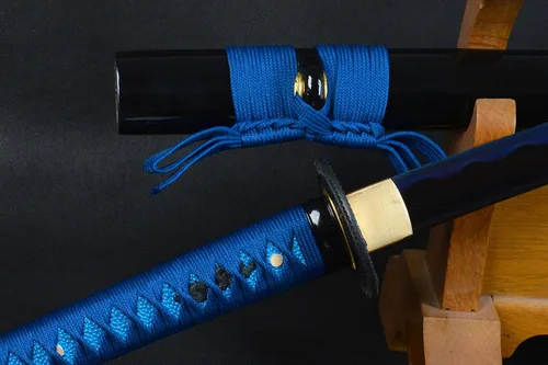 Vista 4 de 41 inch Handmade Japanese Samurai Katana Sword Full Tang for Man Gift Cosplay Decoration Self Defense